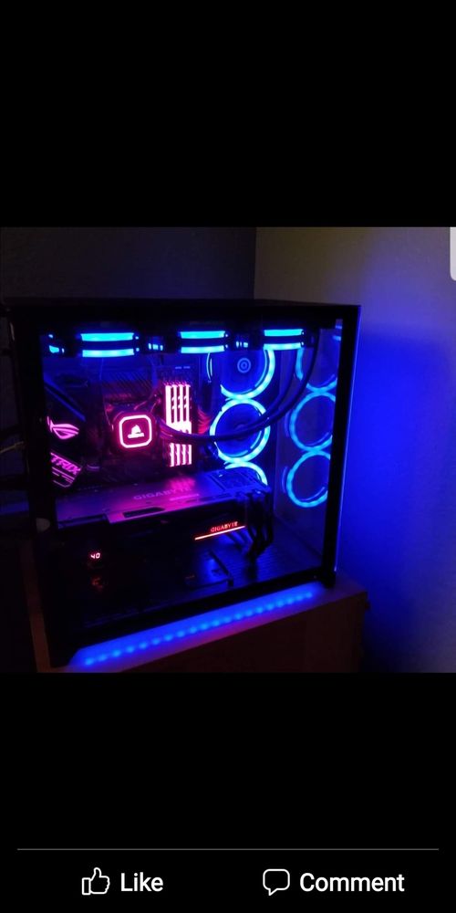 RGB Gaming Setup High Desert